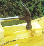 hammer on timber