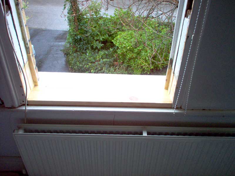 rotten window sill