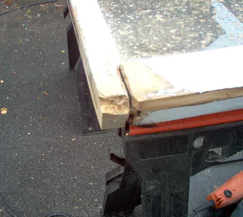 rotten window sill